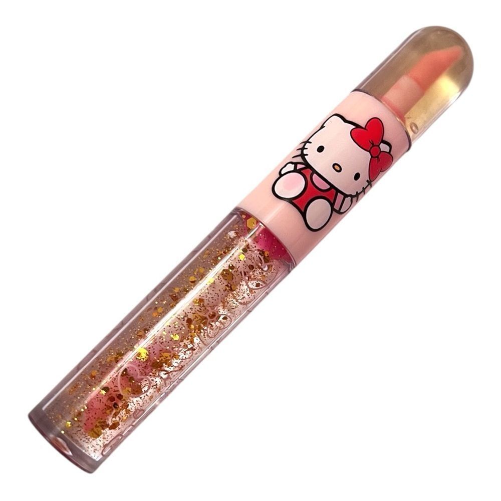 🤯5/$25🤯 Hello Kitty Gold Double Ended Lip Gloss With Gold Sparkle